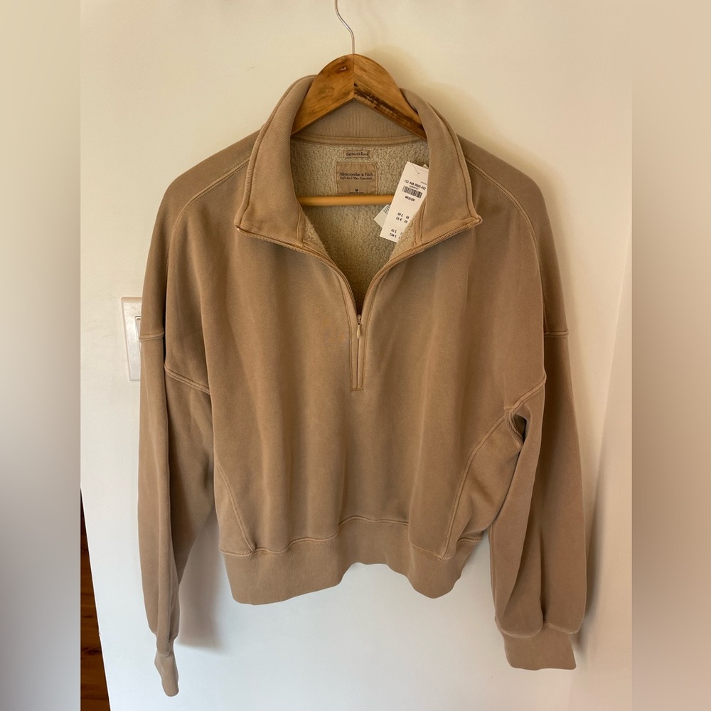 Abercrombie quarter zip sweatshirt